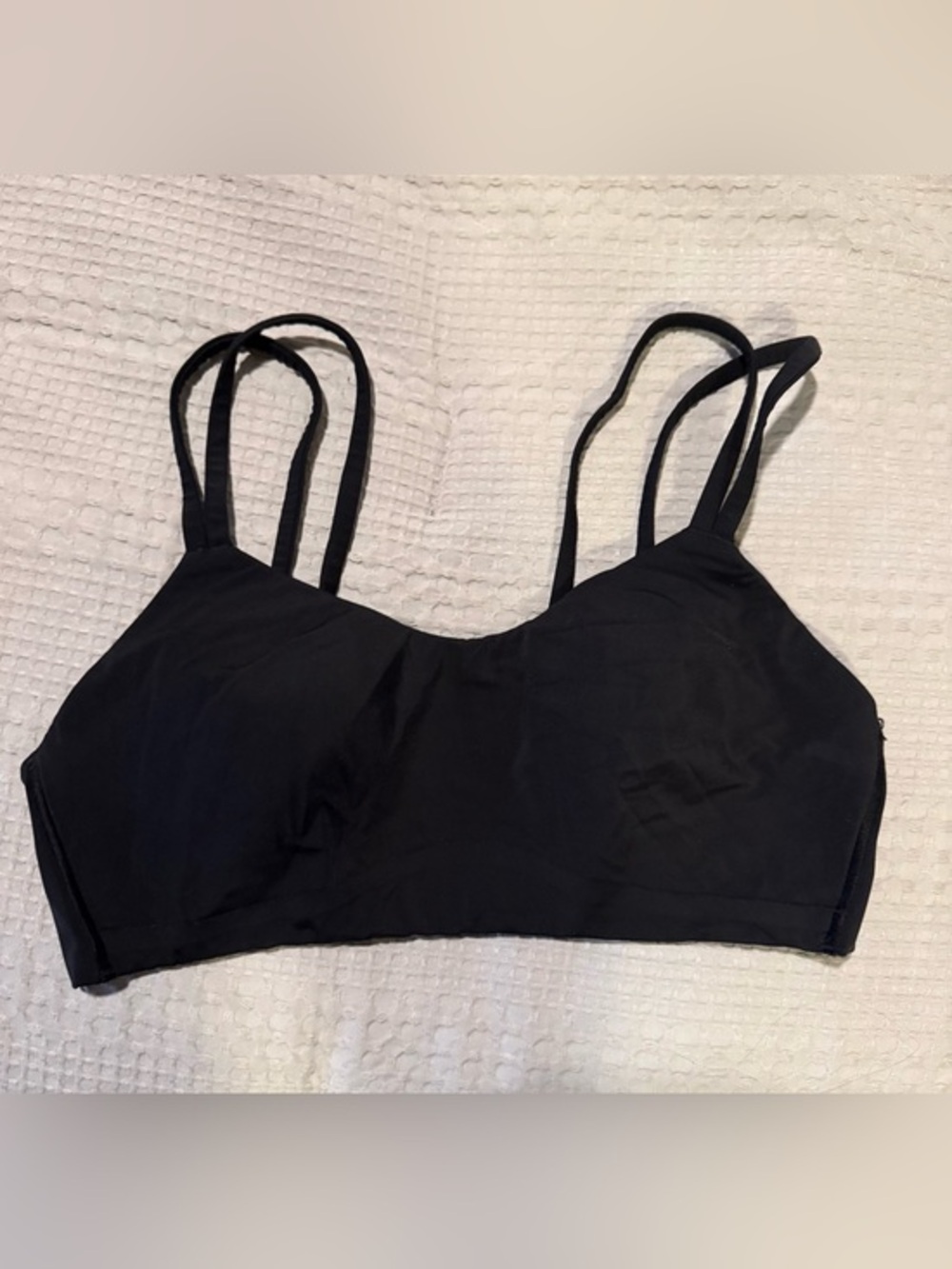 2 Lululemon Black Sports Bras: Size 6 - Picture 2 of 8